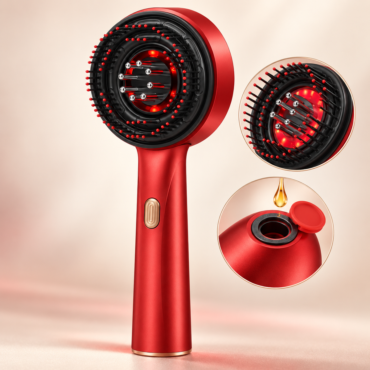 Red Light Massaging Scalp Brush
