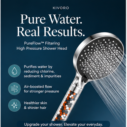 PureFlow™ Filtering High Pressure Shower Head